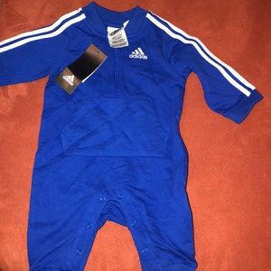 Blue Adidas coverall